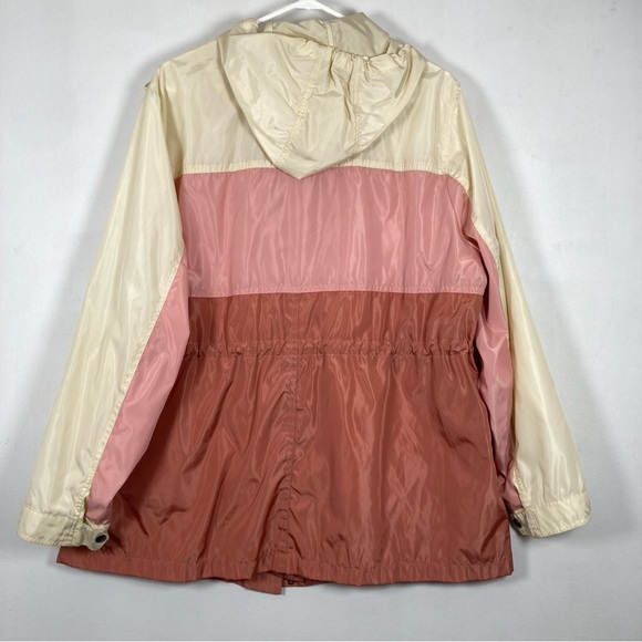 Torrid Women's Pink/Cream Utility Jacket Size 2 Waterproof Rain - Picture 4 of 16